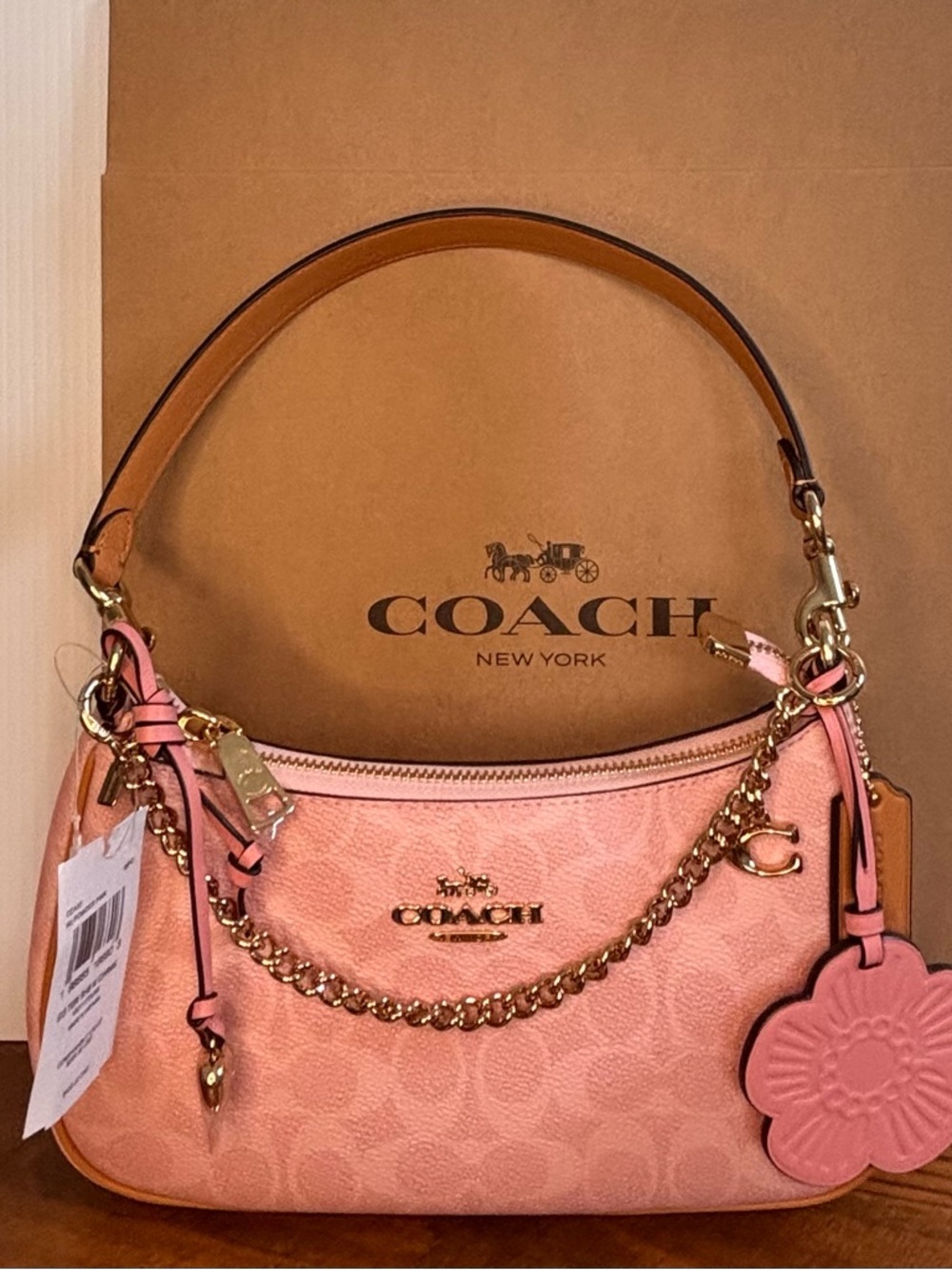 Coach Powder Pink Teri
Shoulder Bag with Charms
NEW CEA20 - Picture 3 of 13